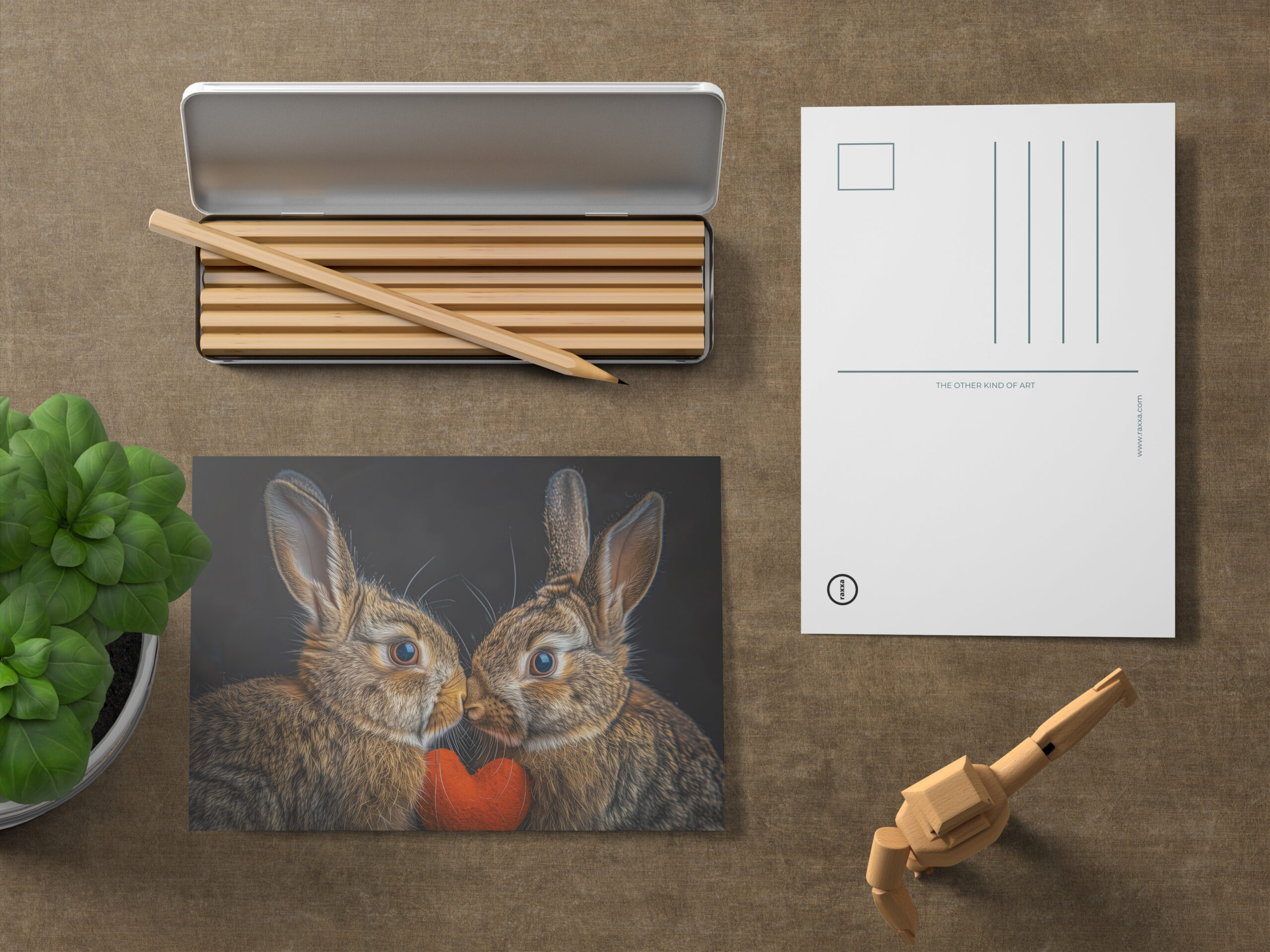 raxxa Postkarte: Schnuppern hüpfen glücklich sein