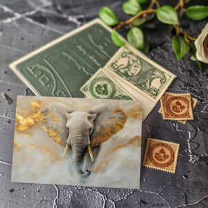 raxxa Postkarte: Der edle Elefant