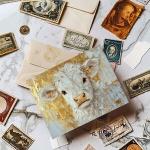 raxxa Postkarte: Goldkalb