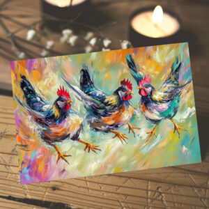 raxxa Postkarte: Hühner Spass