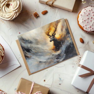 raxxa Postkarte: Im Bann des Hirsches