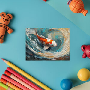 raxxa Postkarte: Im Strudel des Kois