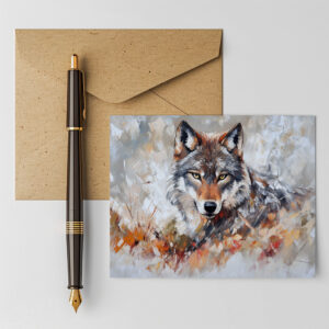 raxxa Postkarte: Magie des Wolfes