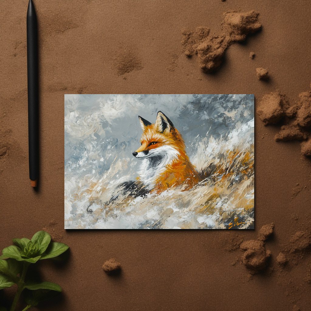 raxxa Postkarte: Schlauer Fuchs