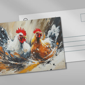 raxxa Postkarte: Schrei der Hühner