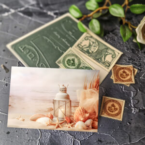 raxxa Postkarte: Küste im goldenen Licht