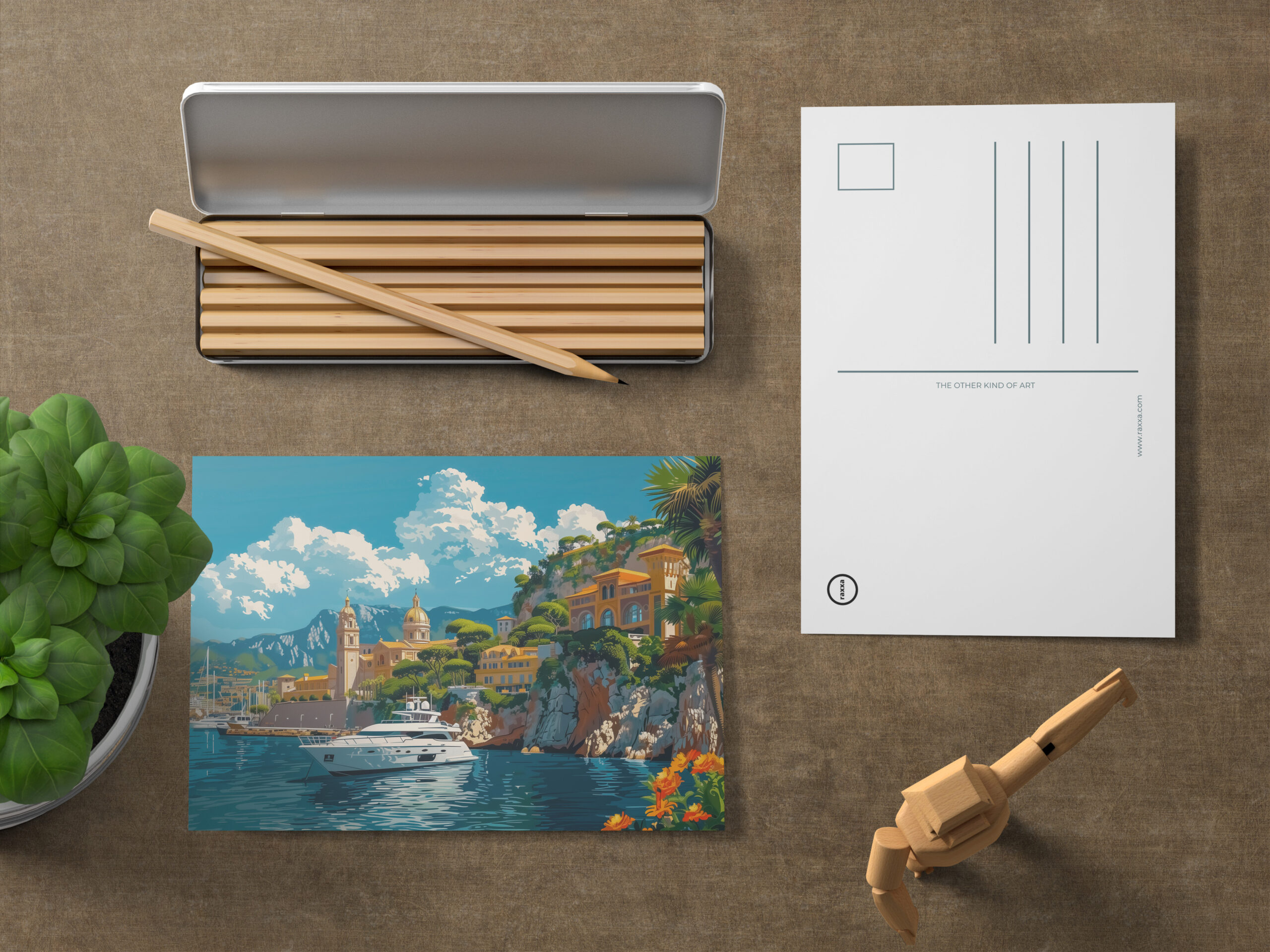 raxxa Postkarte: Hafen-Monaco