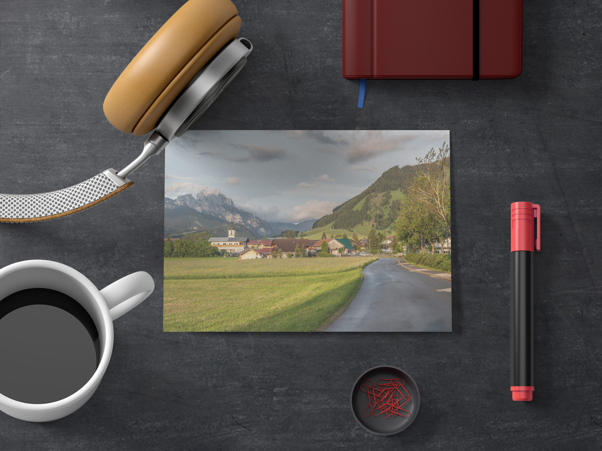 raxxa Postkarte: Tannheim Blick Rote Flüh2
