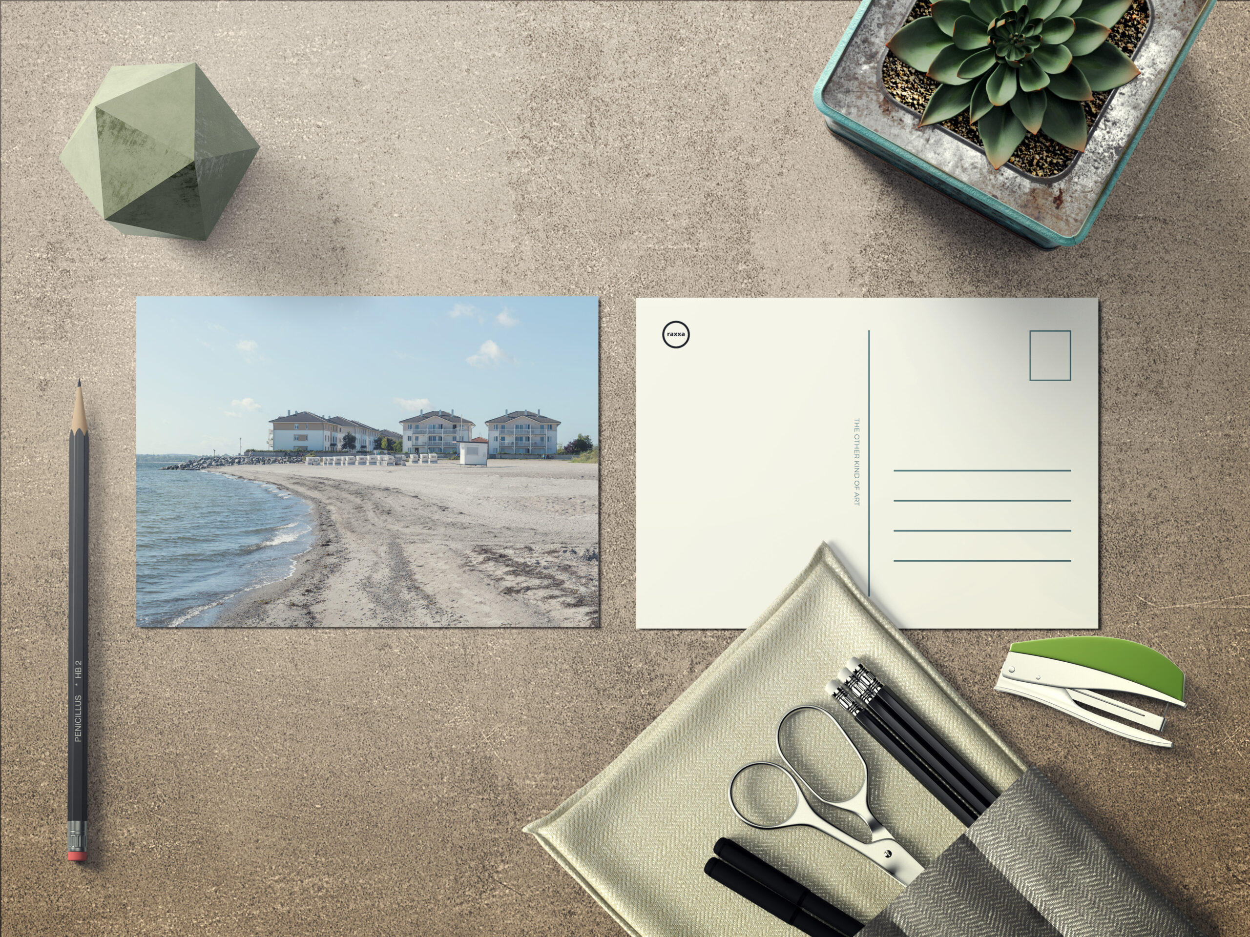 raxxa Postkarte: Am Strand Weiße Wick Boltenhagen 3