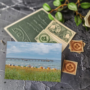 raxxa Postkarte: Strand Boltenhagen mit Seebrücke 2