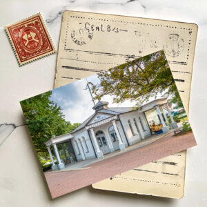 raxxa Postkarte: Trinkkurhalle am Kurpakr Boltenhagen