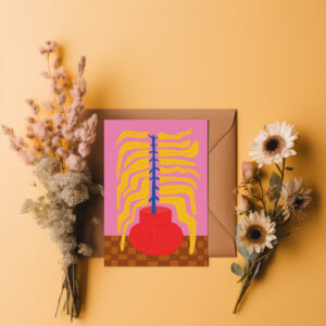 raxxa Postkarte: Pflanze mit Retro-Charme