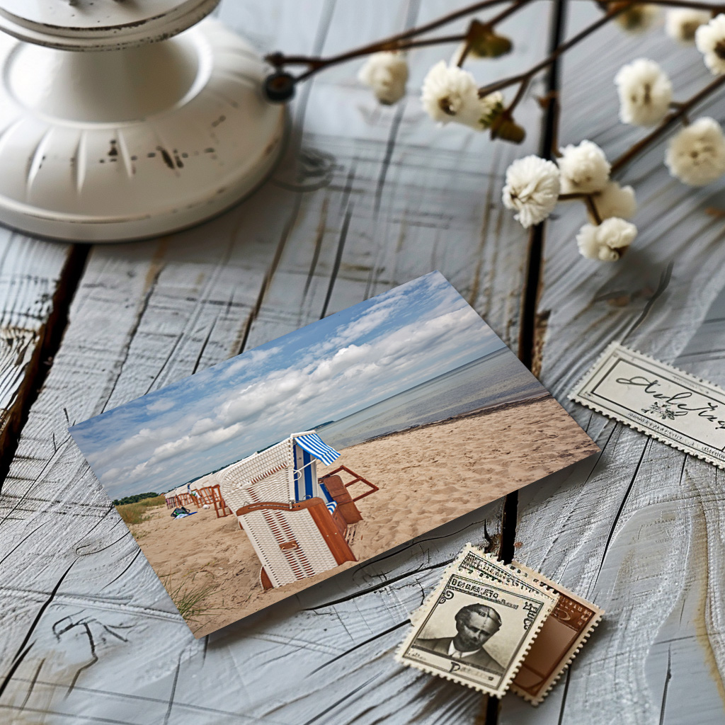 raxxa Postkarte: Am Ostseestrand in Thiessow