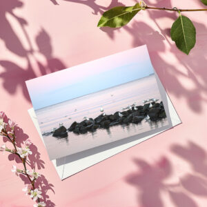 raxxa Postkarte: Abendstimmung am Ostseestrand