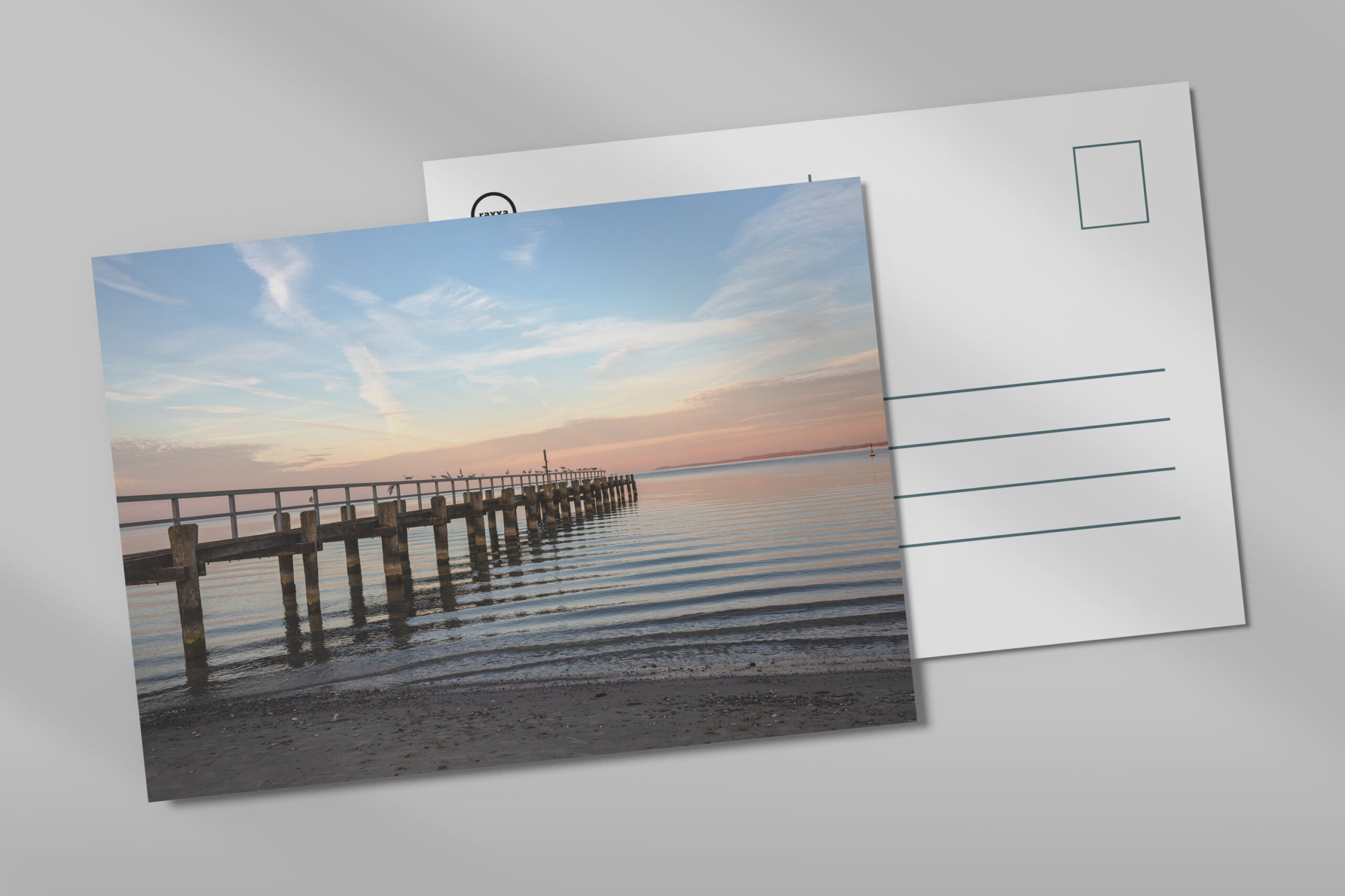 raxxa Postkarte: Abendstimmung in Travemünde
