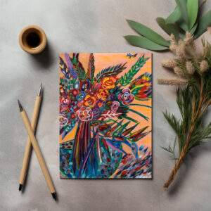 raxxa Postkarte: Flowers in a vase