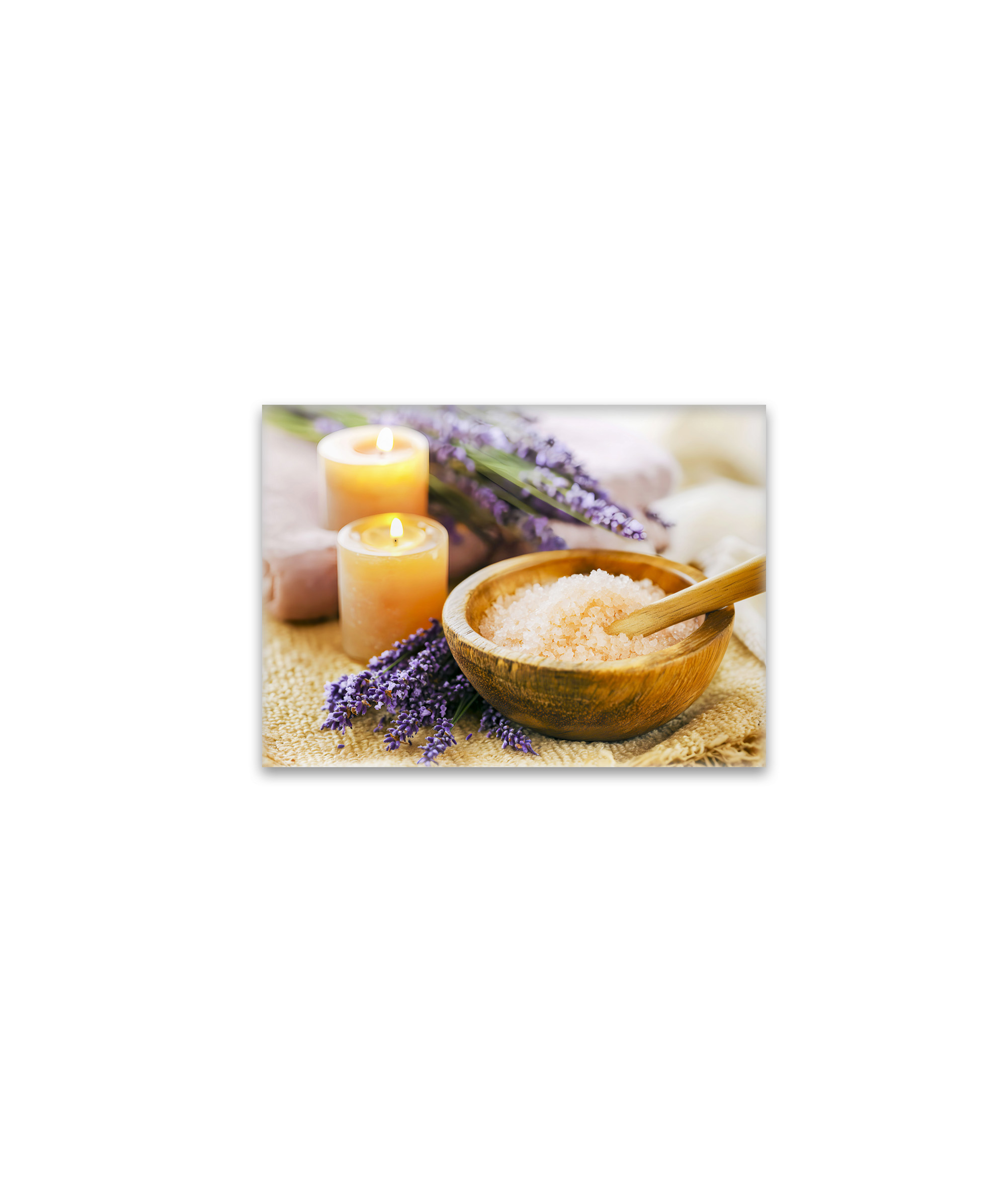 raxxa Glas-Magnet: Lavendel, Kerzenlicht und Badesalze