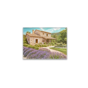 raxxa Glas-Magnet: Cottagegarten voller Lavendelträume