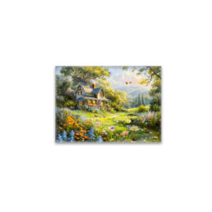 raxxa Glas-Magnet: Summer Cottage with Wildflower Meadow