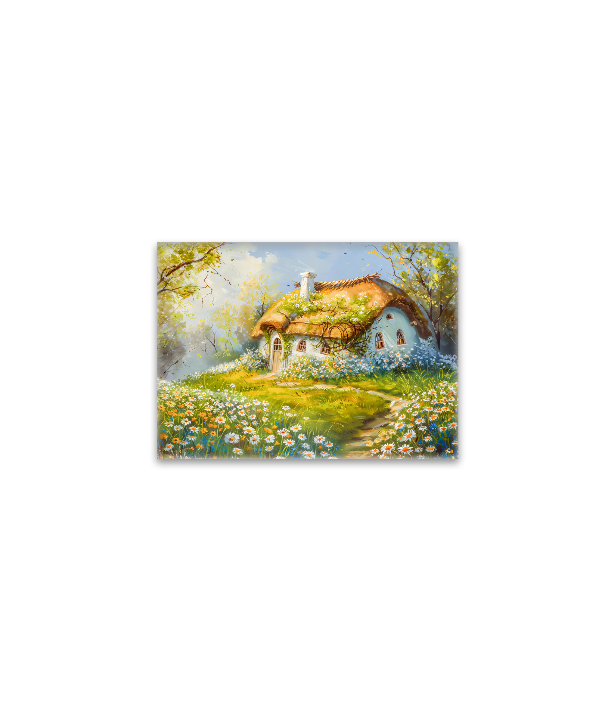 raxxa Glas-Magnet: Thatched Roof Cottage by Daisy Meadow