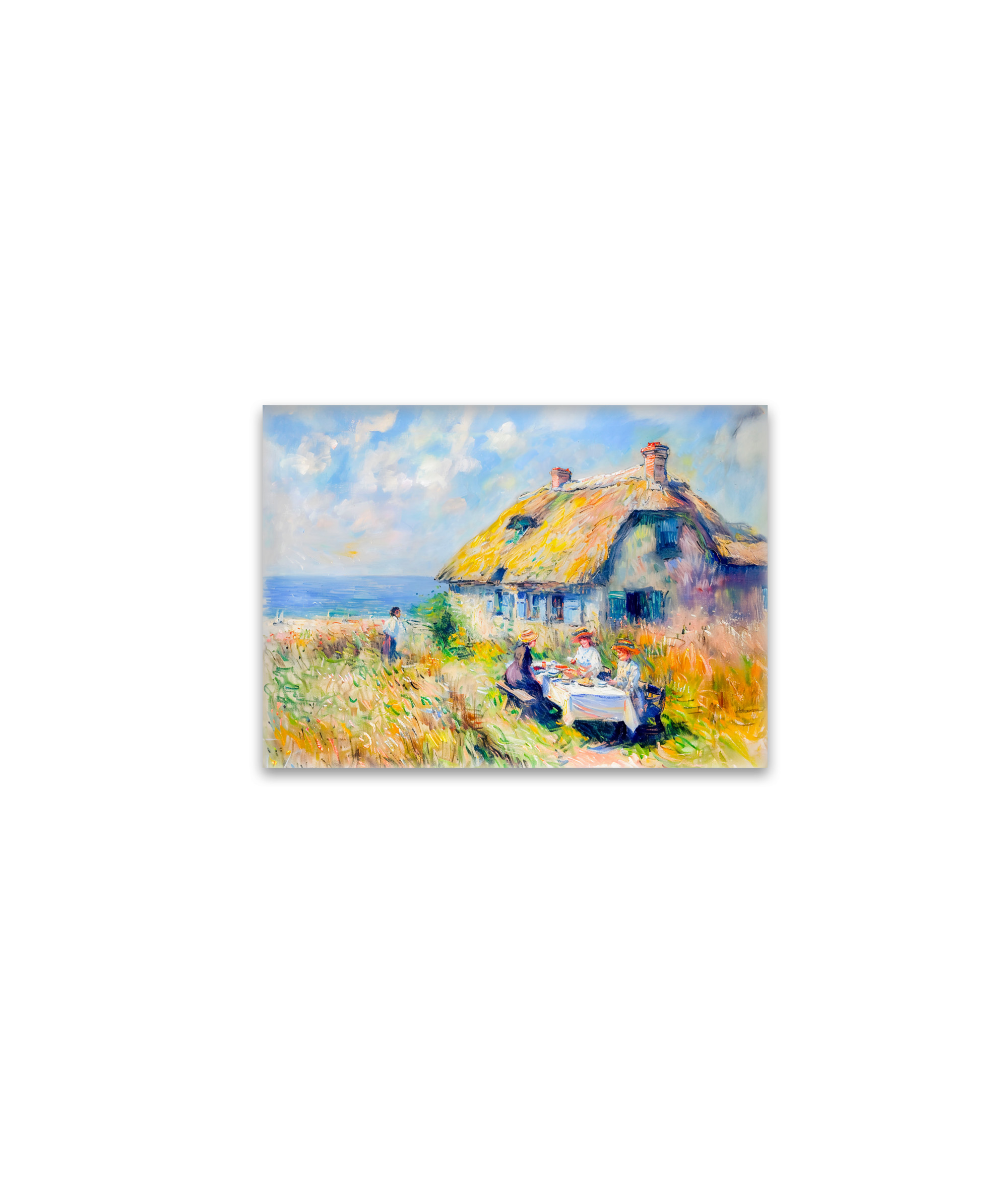 raxxa Glas-Magnet: Picnic by the Sea Impressionist Artwork