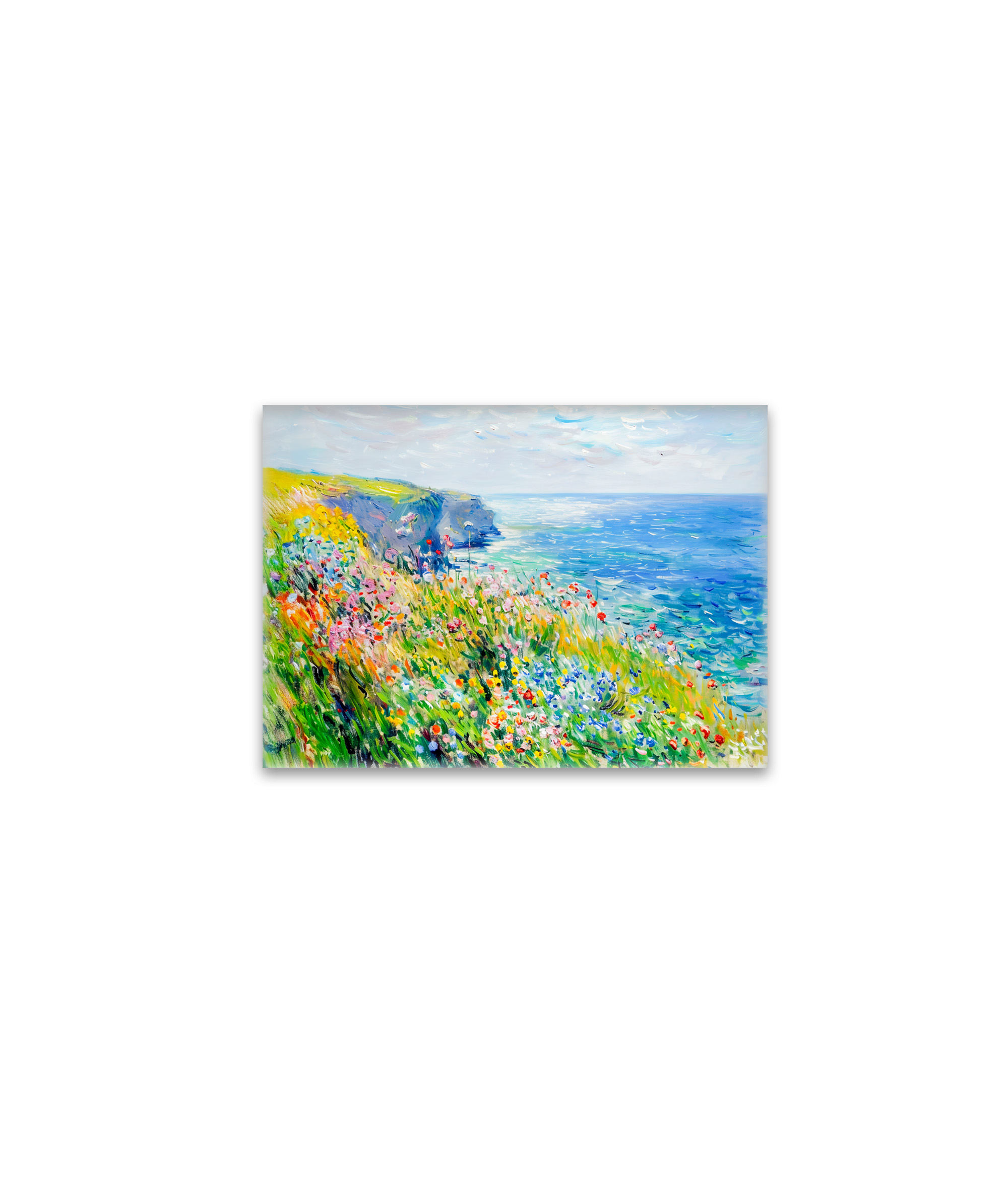 raxxa Glas-Magnet: Wildflowers by the Cliff Impressionist Coastline