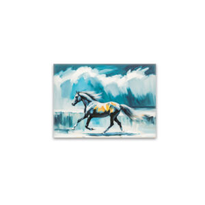 raxxa Glas-Magnet: Wild Horse Running Along the Shore