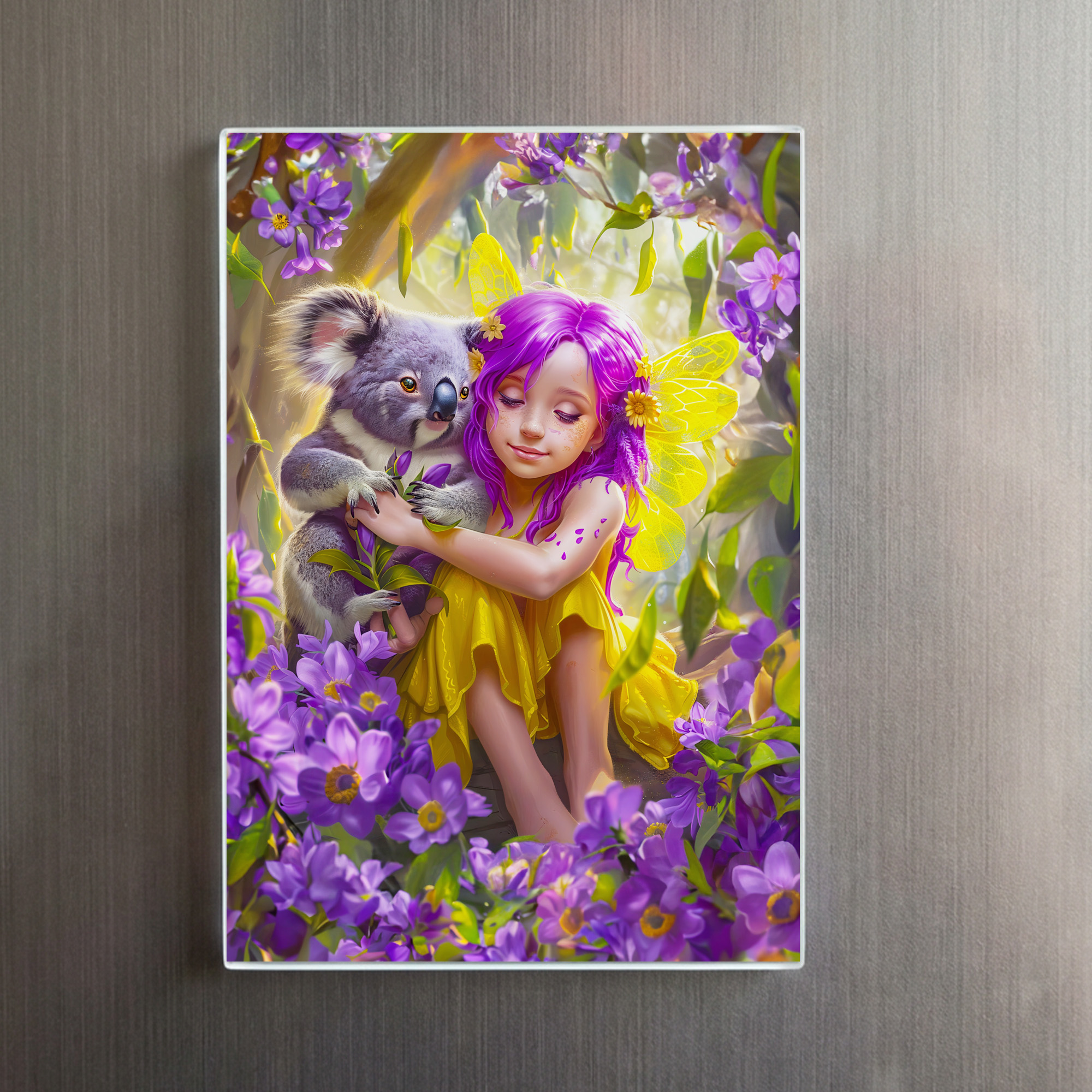 raxxa Glas-Magnet: Tropical Fairy with Koalas and Orchids – Bild 2