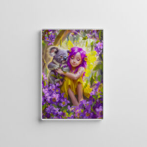 raxxa Glas-Magnet: Tropical Fairy with Koalas and Orchids