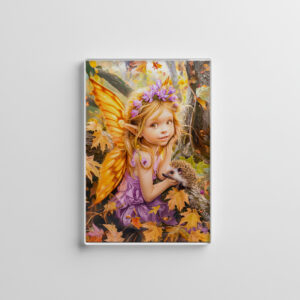 raxxa Glas-Magnet: Autumn Fairy with Hedgehog Friend