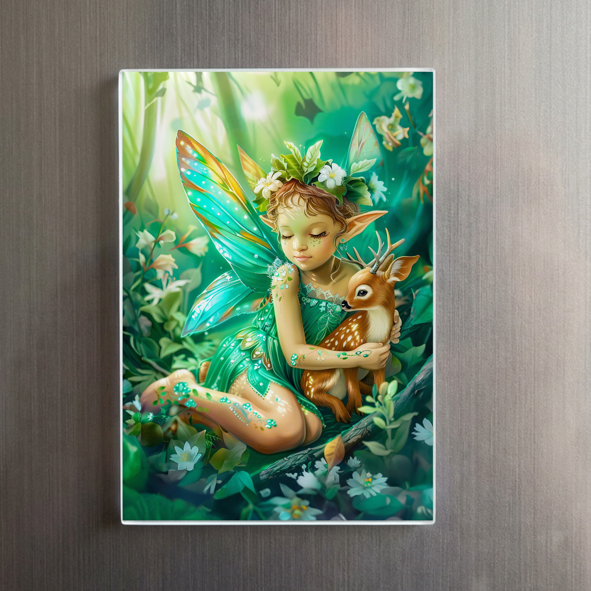 raxxa Glas-Magnet: Woodland Fairy and Curious Fawn – Image 2