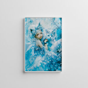 raxxa Glas-Magnet: Arctic Fairy and Polar Fox by Lake