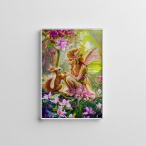 raxxa Glas-Magnet: Flower Fairy and Playful Squirrel