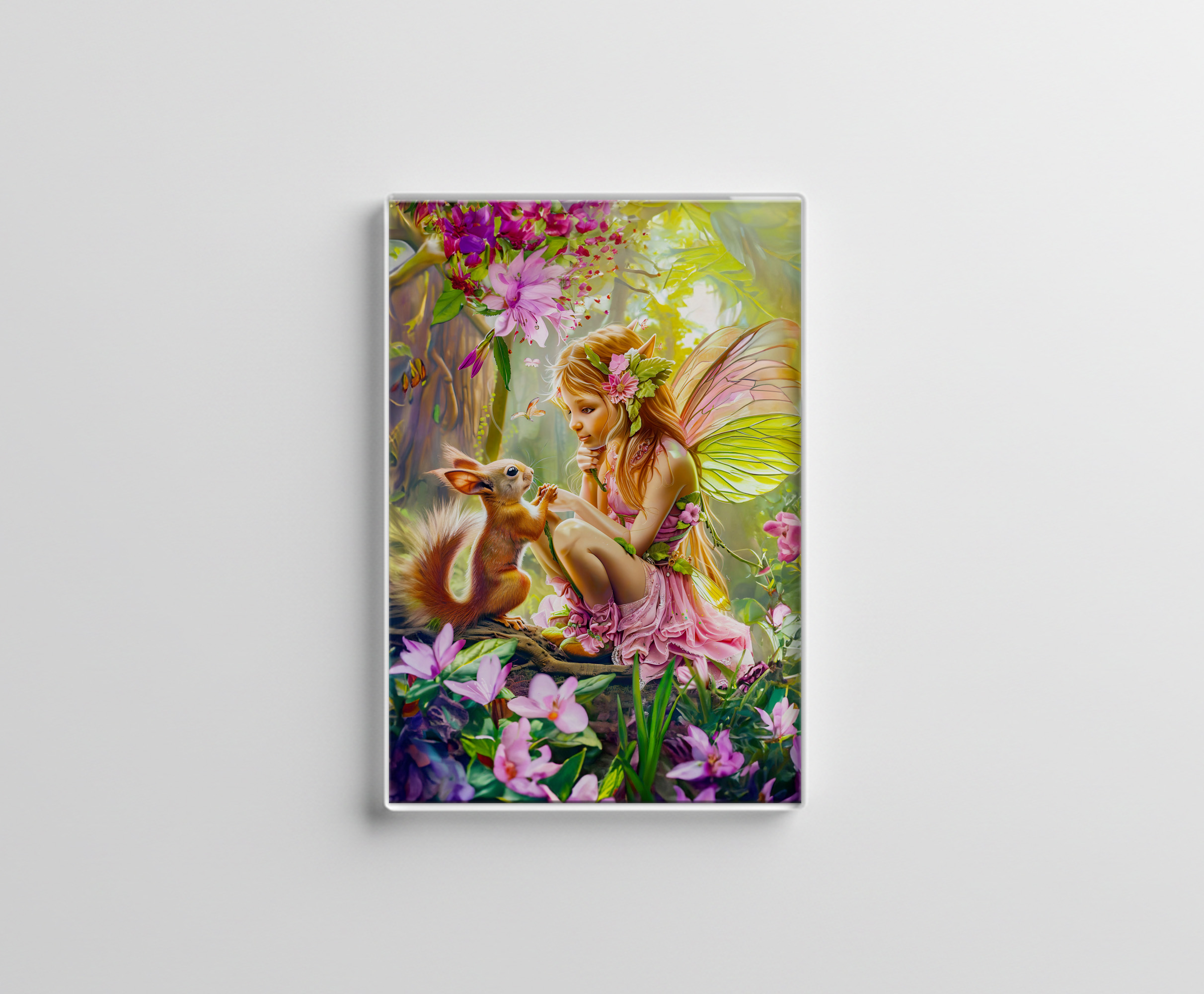 raxxa Glas-Magnet: Flower Fairy and Playful Squirrel
