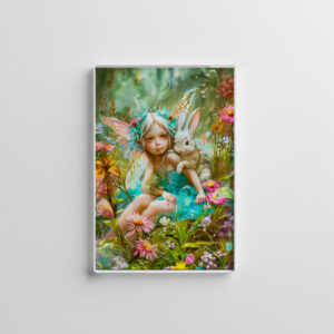 raxxa Glas-Magnet: Flower Fairy and Gentle Rabbit
