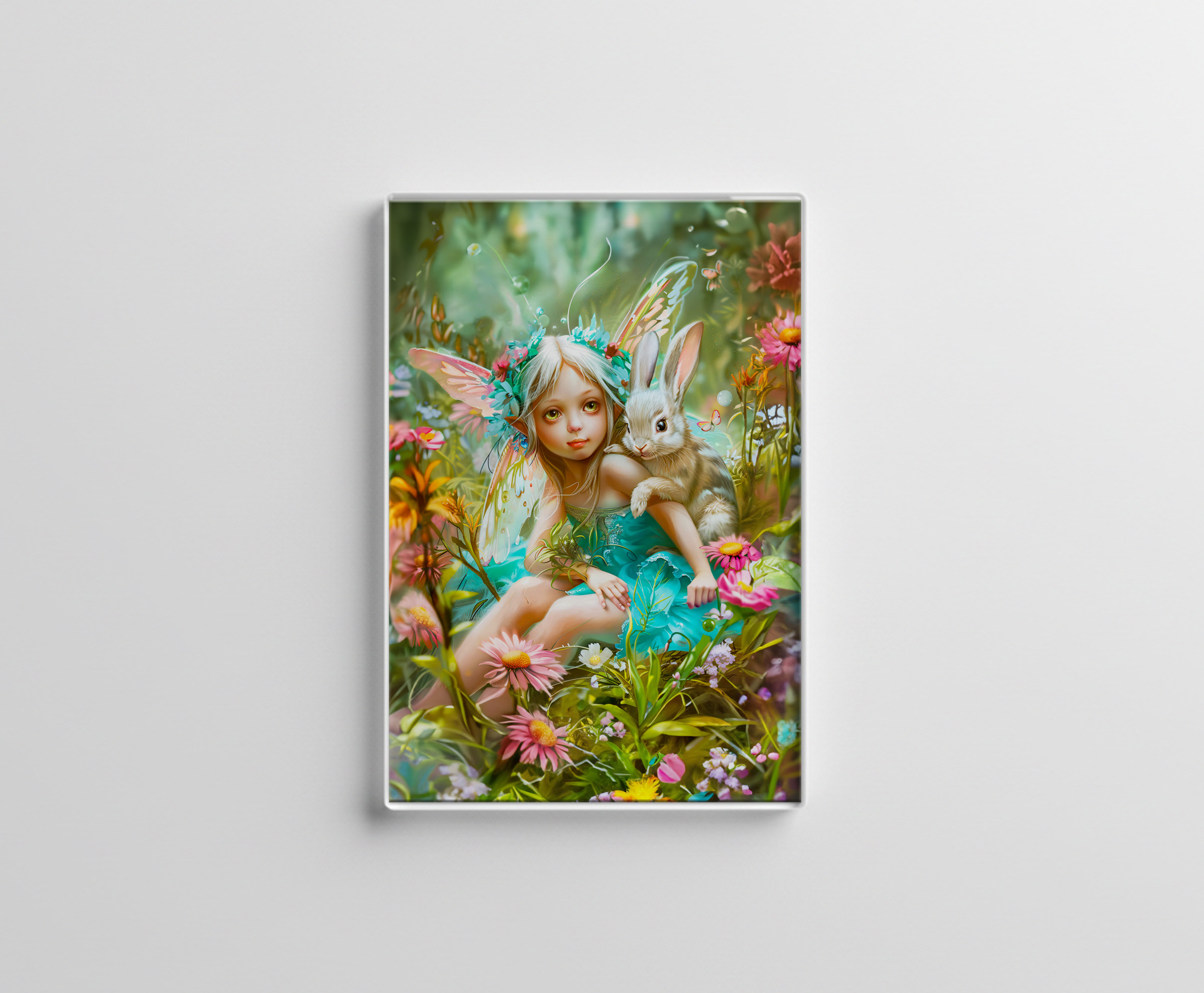 raxxa Glas-Magnet: Flower Fairy and Gentle Rabbit