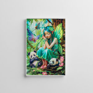 raxxa Glas-Magnet: Forest Fairy with Gentle Pandas
