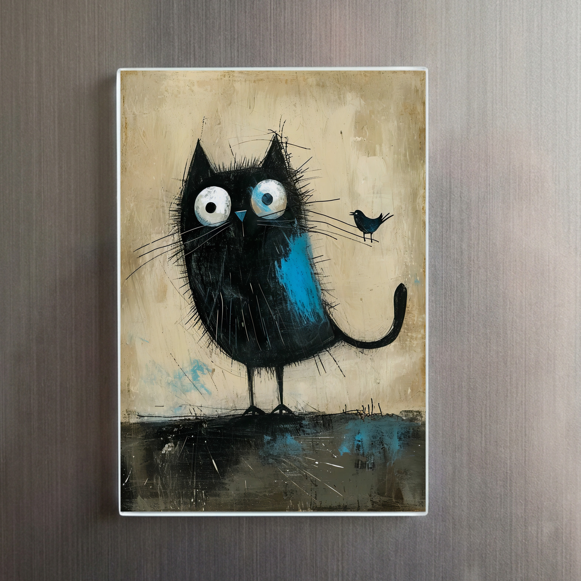 raxxa Glas-Magnet: Hybrid Creature on Cat and Bird – Bild 2