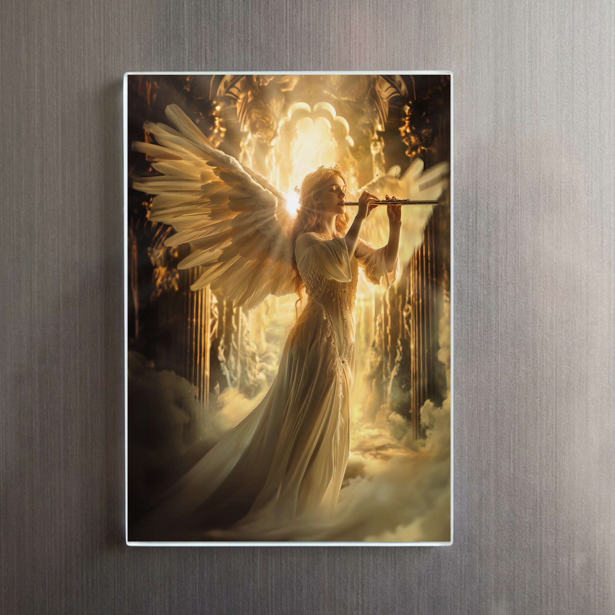 raxxa Glas-Magnet: Heavenly Serenity Female Angel with Flute – Bild 2