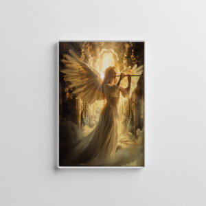 raxxa Glas-Magnet: Heavenly Serenity Female Angel with Flute