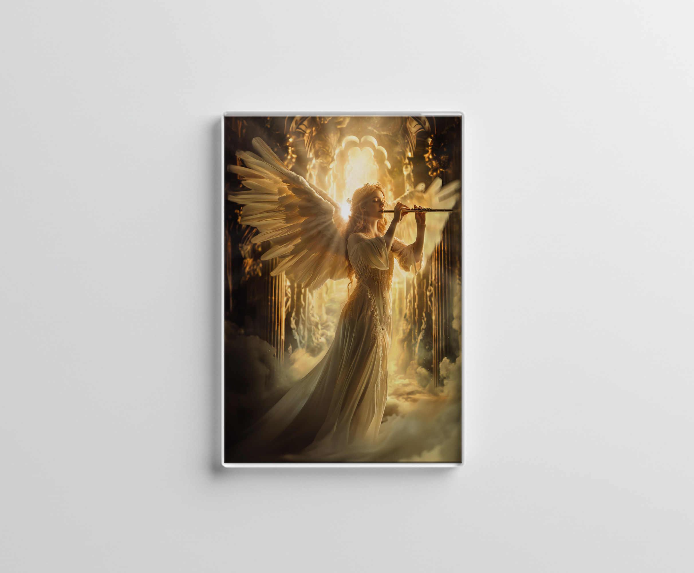 raxxa Glas-Magnet: Heavenly Serenity Female Angel with Flute