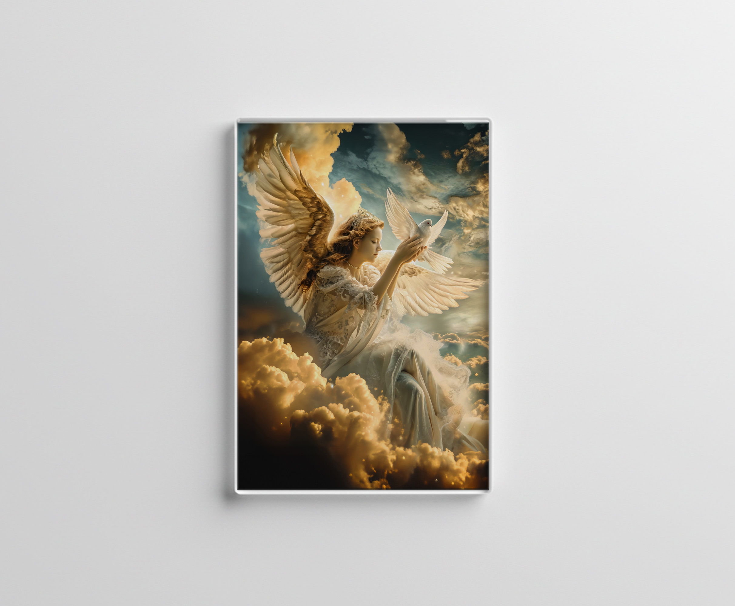 raxxa Glas-Magnet: Messengers of Peace Angel with White Dove