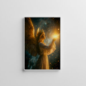 raxxa Glas-Magnet: Angel Holding a Radiant Star