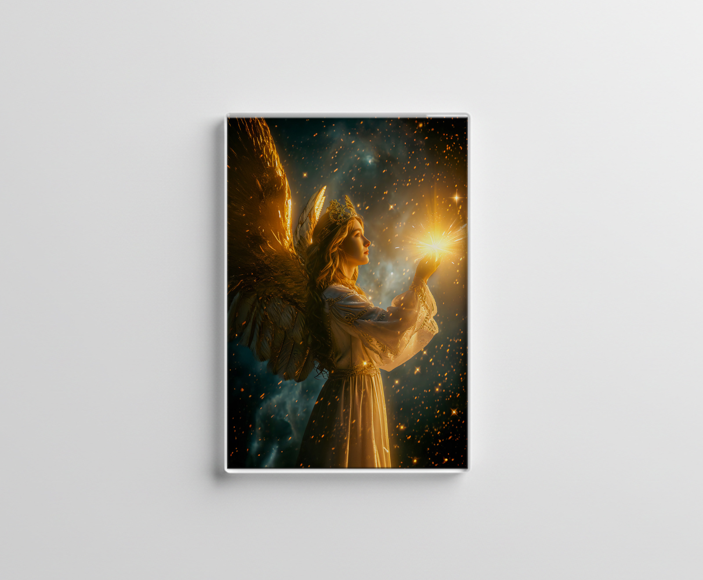 raxxa Glas-Magnet: Angel Holding a Radiant Star