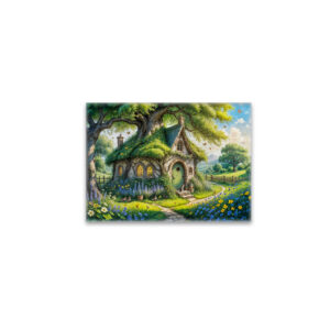 raxxa Glas-Magnet: Enchanting Cottage in Lush Garden