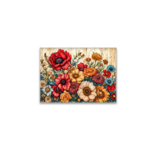raxxa Glas-Magnet: Field Flowers in Bright Summer Colors