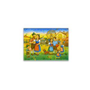raxxa Glas-Magnet: Bavarian culture Oktoberfest with Fair