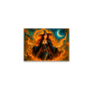 raxxa Glas-Magnet: Forest witch summoning glowing spirits