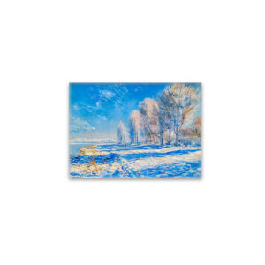 raxxa Glas-Magnet: Frosty Winter River Morning