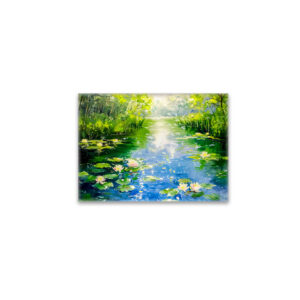 raxxa Glas-Magnet: Summer Pond with Water Lilies